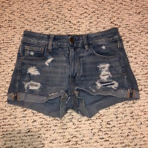 American Eagle light wash shorts